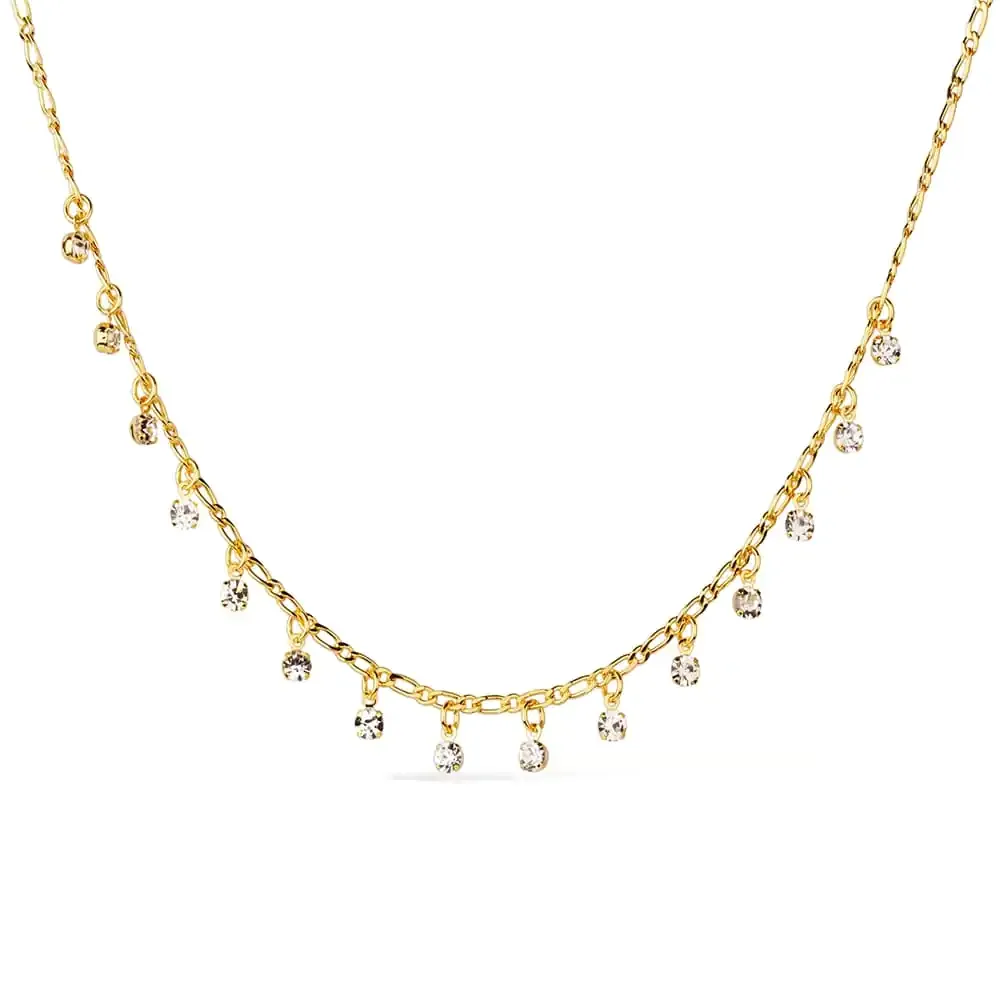 Chocker Dourada Pontos de Luz com Extensor - imagem 1