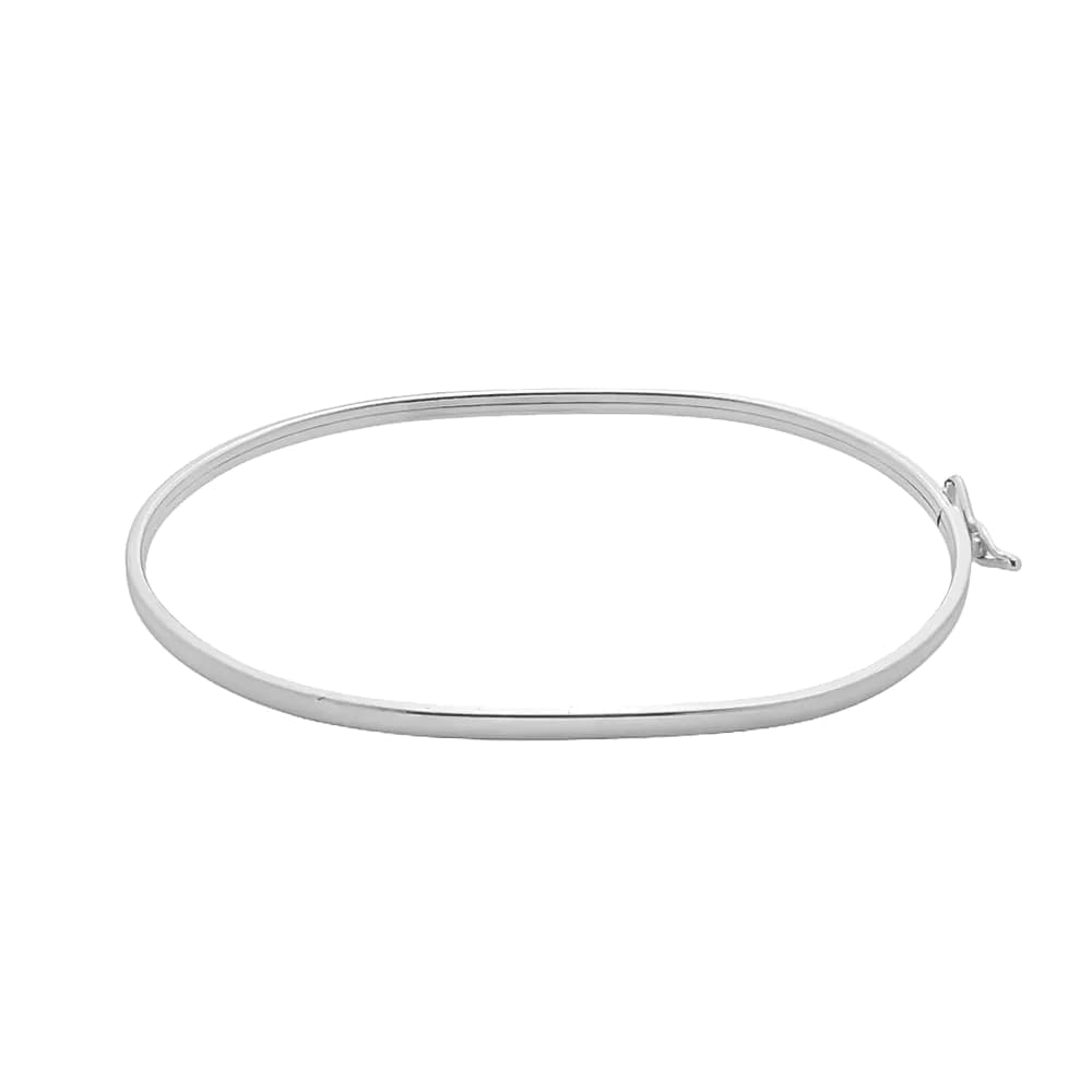 Pulseira Bracelete Oval em Prata 925 - imagem 1
