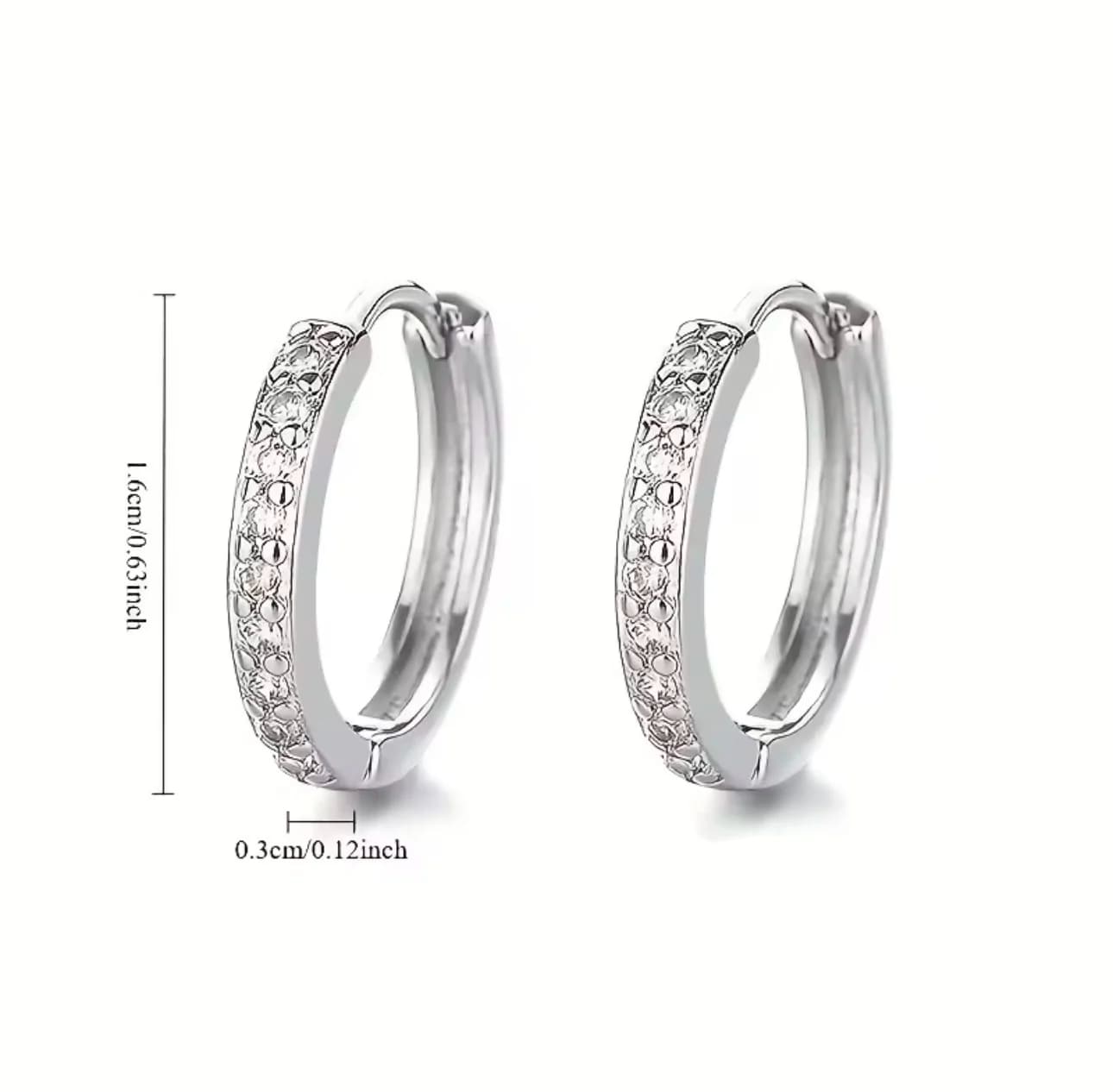 Argola Lumière Cristal - imagem 1